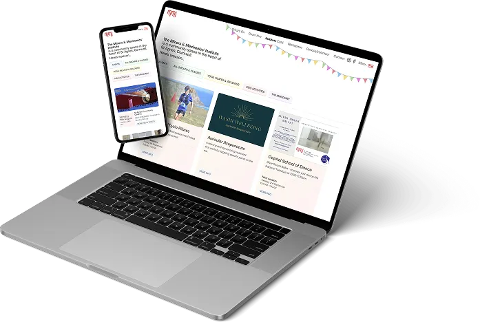 St Agnes MMI website on a laptop